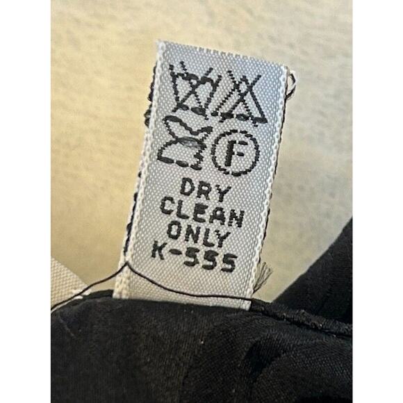 Papell Petites 100% Silk Jacket Women's Sz 8 Black/Gold Padded Retro Y2K VTG - Picture 9 of 9